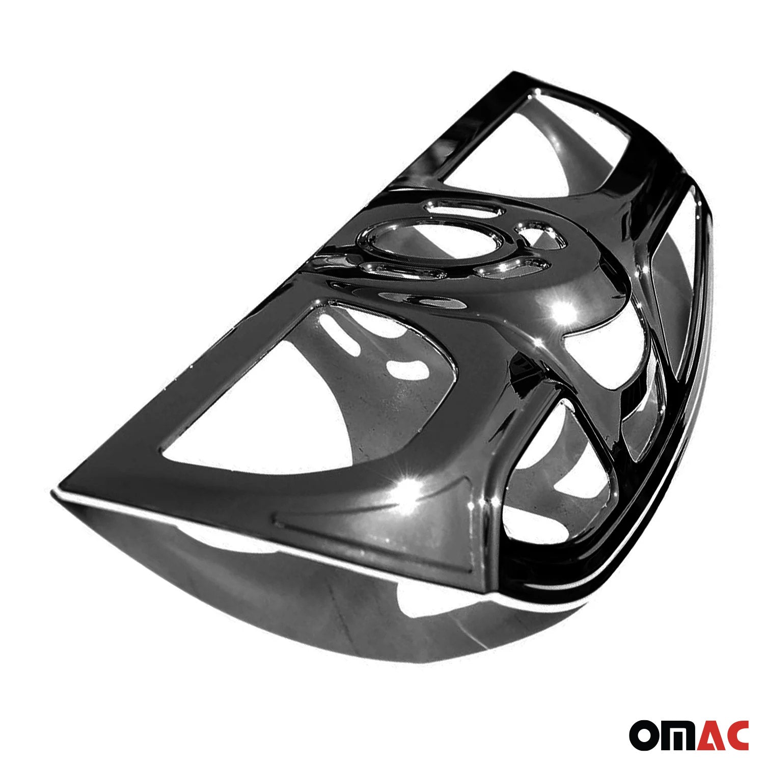 2014-2019 RAM ProMaster City Trunk Tail Light Trim Frame ABS Chrome Dark 2Pcs