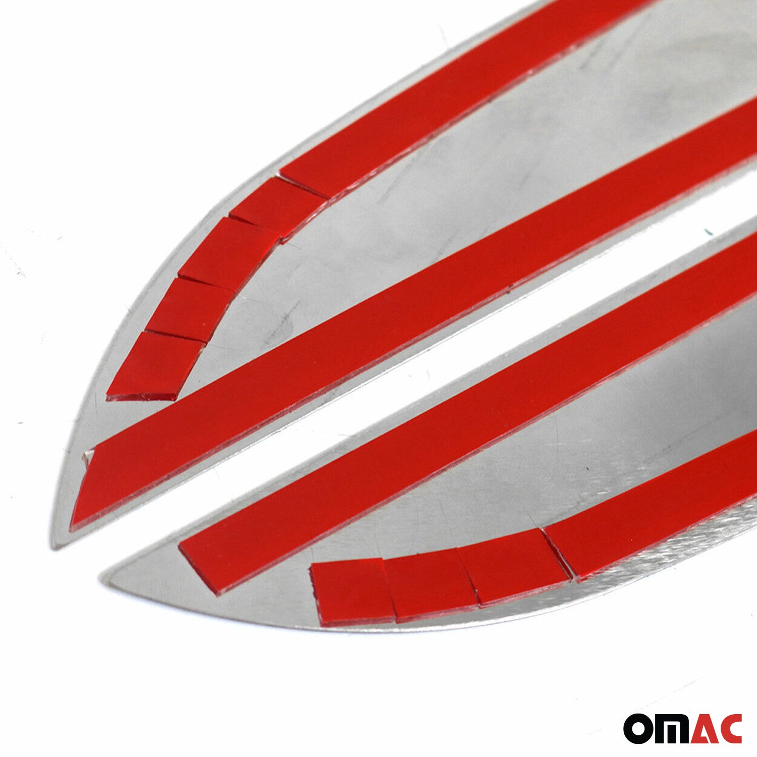 2017-2026 Jeep Compass Trunk Wing Side Trim Silver Stainless Steel 2 Pcs