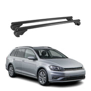 2015-2019 VW Golf SportWagen Roof Rack Cross Bars Black