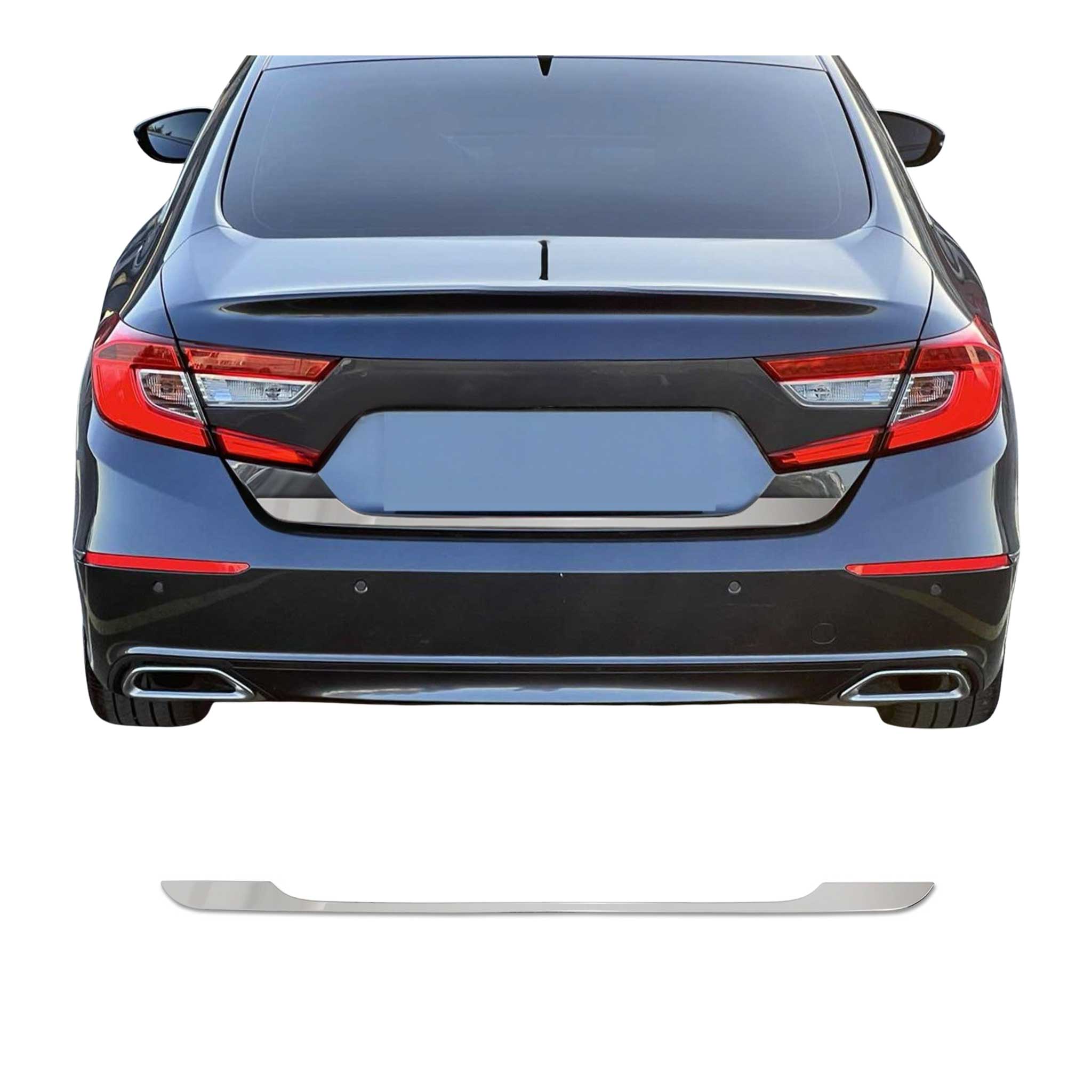 2018-2022 Honda Accord Rear Trunk Lid Molding Trim Silver 1Pc Stainless Steel