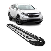 2017-2022 Honda CR-V Running Boards Side Steps Silver & Black