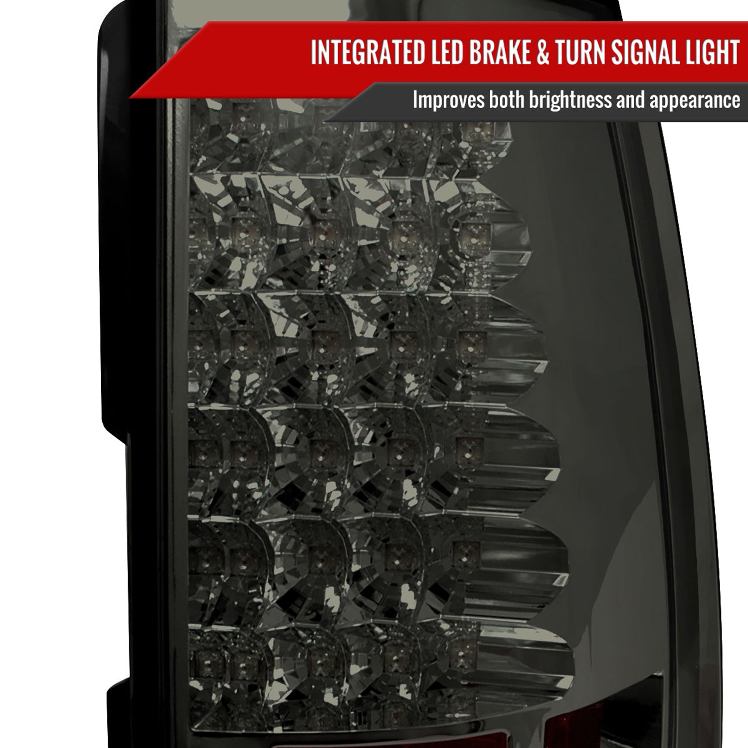 2007-2014 Chevy Tahoe/Suburban LED Tail Lights Chrome Housing/Smoke Lens