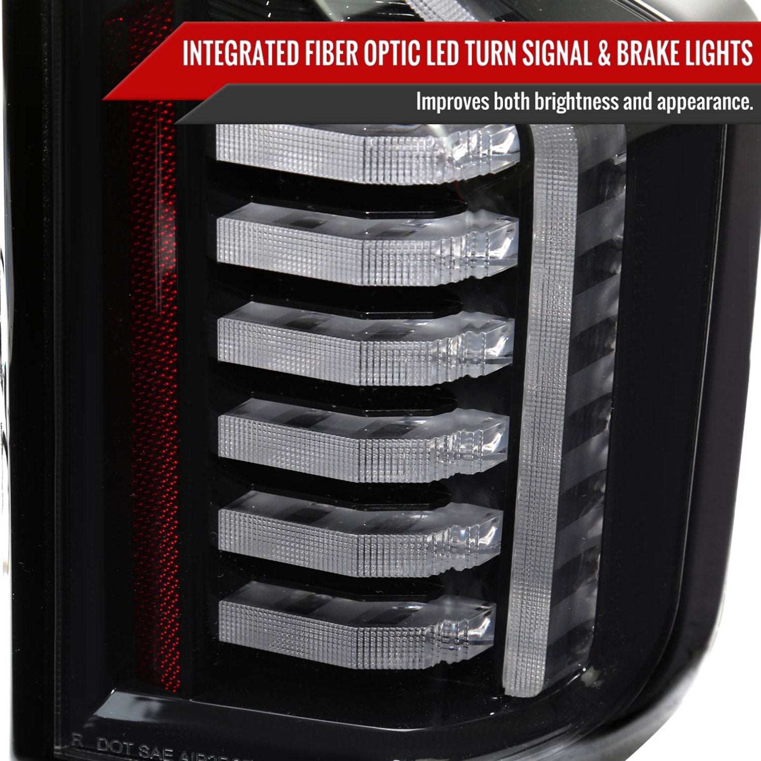 2019-2023 Chevy Silverado 1500/2500HD/3500HD LED Tail Lights Matt Black