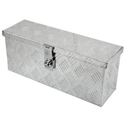 Universal 20" Heavy Duty Silver Aluminum Tool Box w/ Lock & Keys