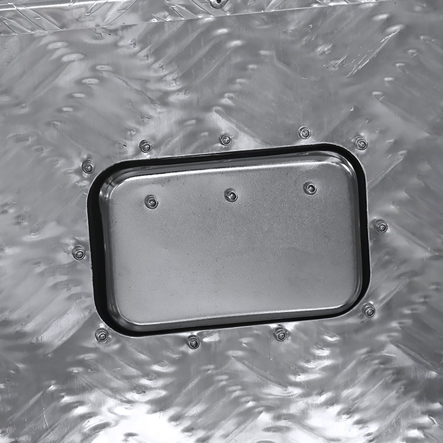 Universal 49" Heavy Duty Silver Alu Truck Tool Box w/ Side Handles Lock & Keys