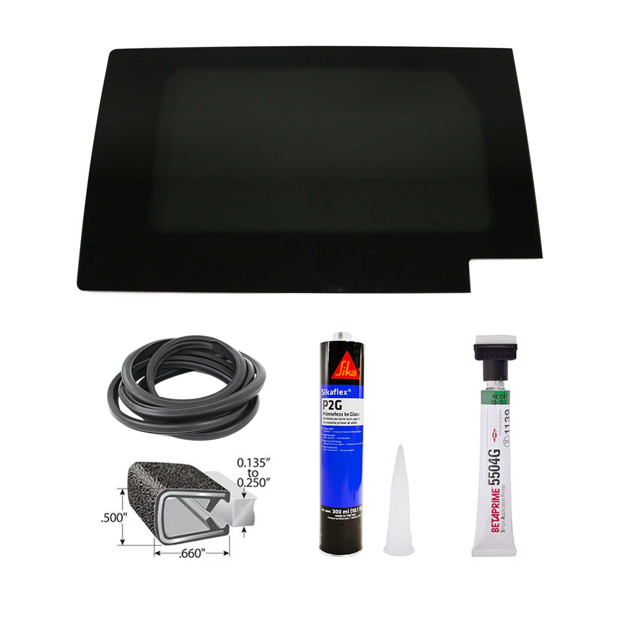 2014-2025 RAM ProMaster Window Glass Fit Kit Rear Right Side Sliding Door L4