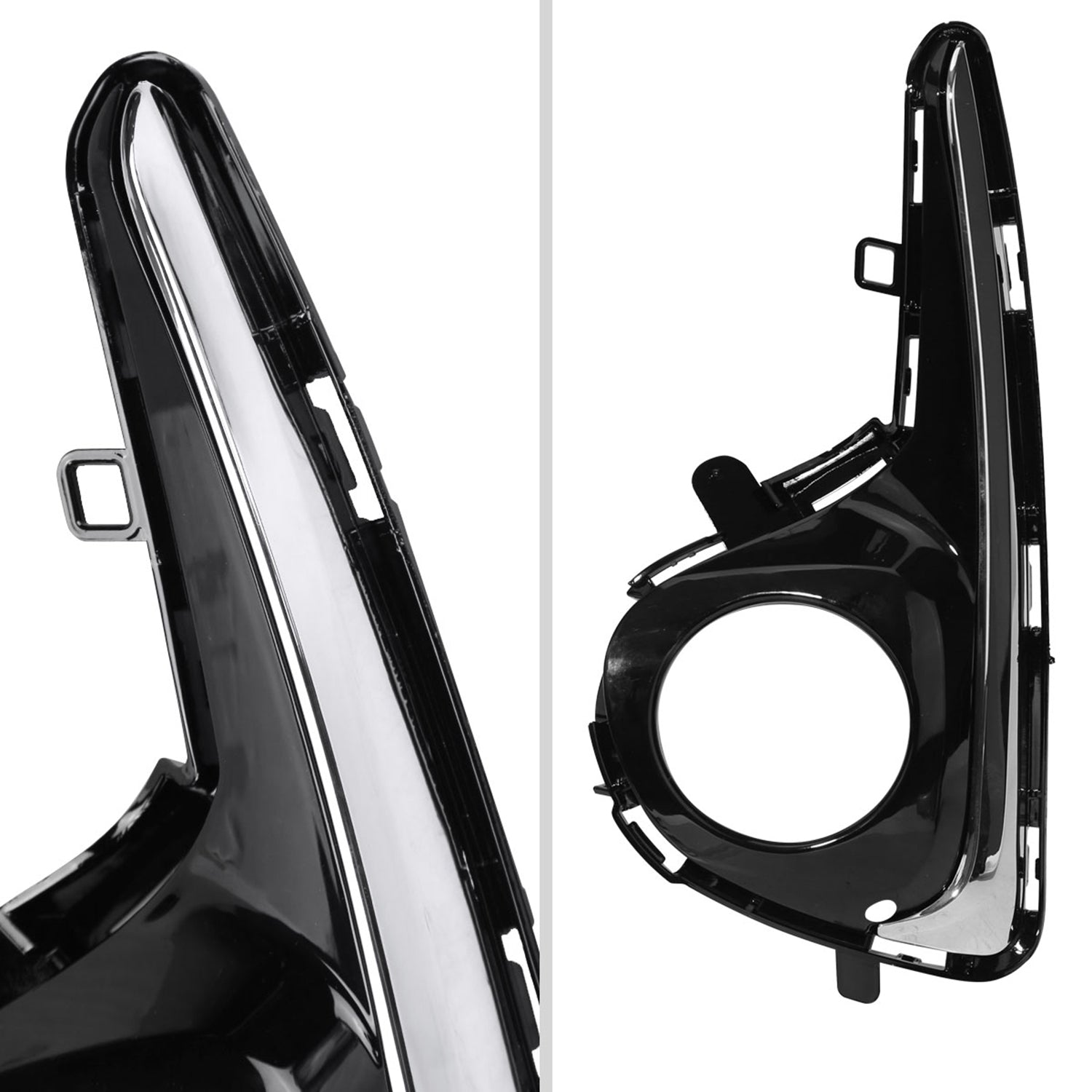 2018-2019 Toyota Yaris H16 Fog Lights Kit Chrome Housing/Clear Lens