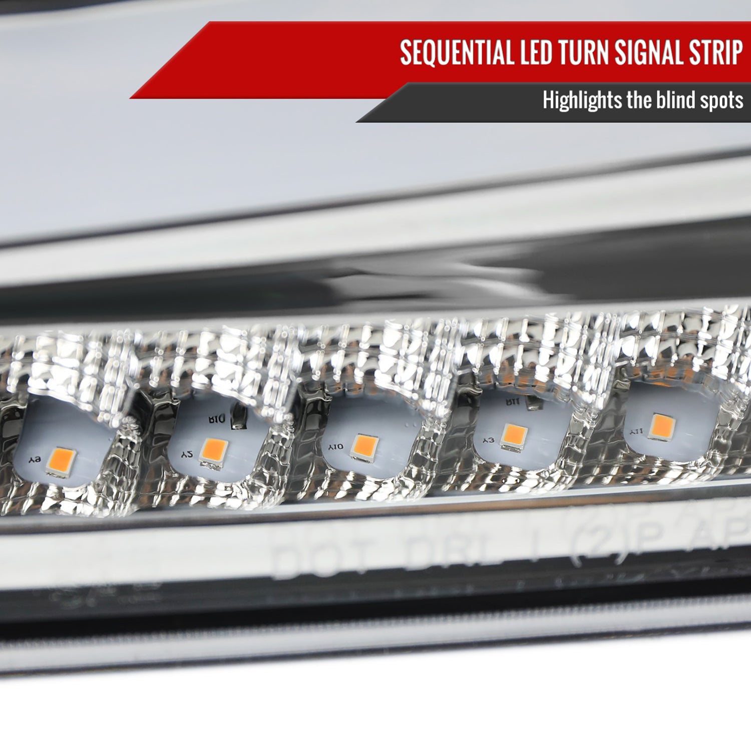 2004-2012 Chevy Colorado/GMC Canyon LED Bumper Corner Signal Lights Chrome