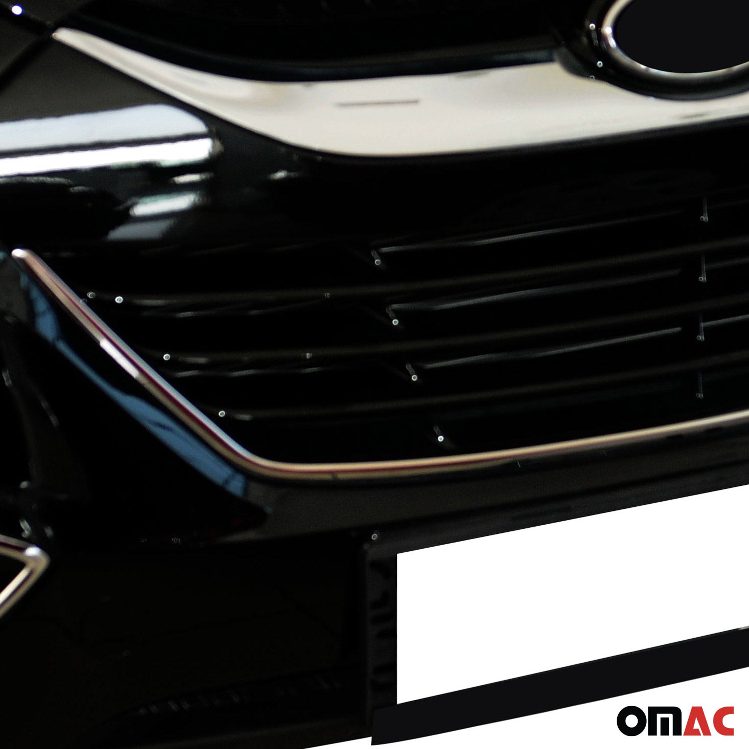 2013-2017 Hyundai Elantra GT Front Bumper Grill Trim Molding Stainless Steel Silver