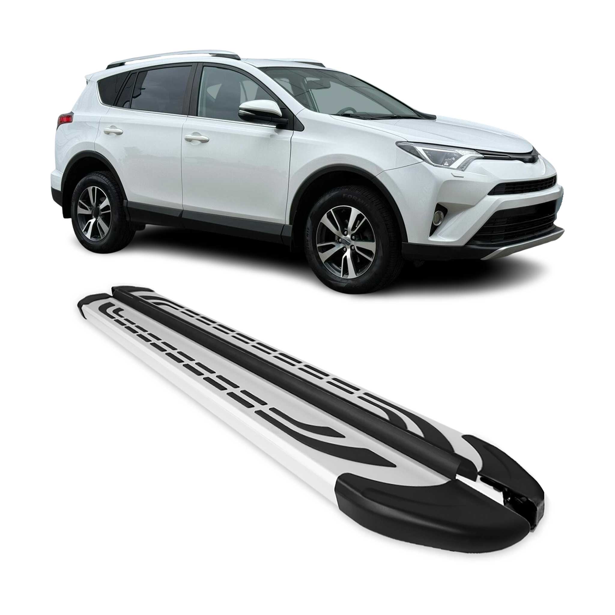 2006-2018 Toyota RAV4 Nerf Bar Side Step Running Boards Alu 2x