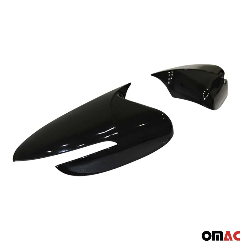 2014-2018 Kia Forte Side Mirror Cover Caps Sedan Piano Black 2 Pcs