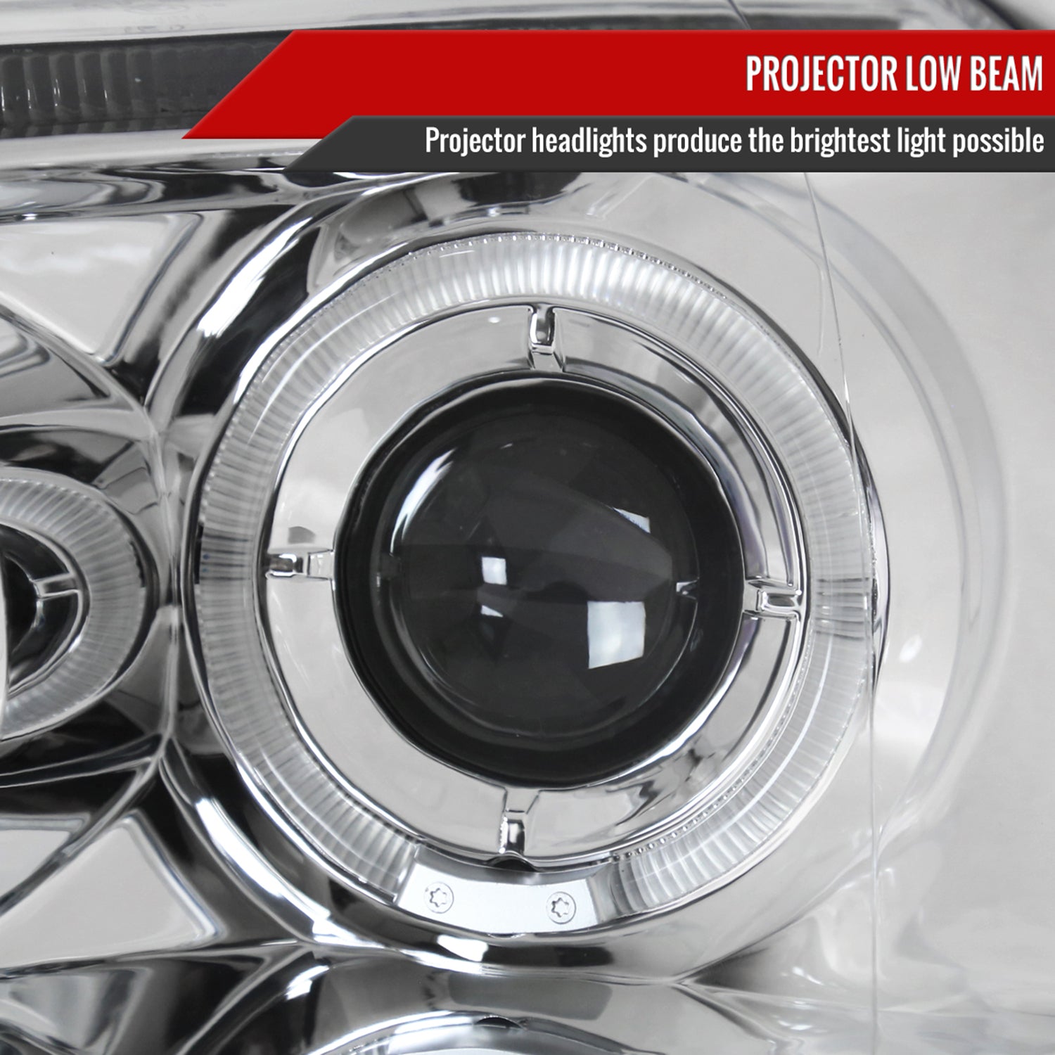2006-2008 VW Golf Rabbit/ 2006-2010 Jetta Dual Halo Projector Headlights Chrome