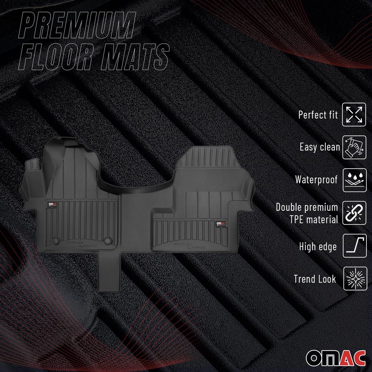 Sprinter Floor Rug 2019-2026 Mercedes Sprinter W907 910 Premium Floor Mats Liners Full Se ...