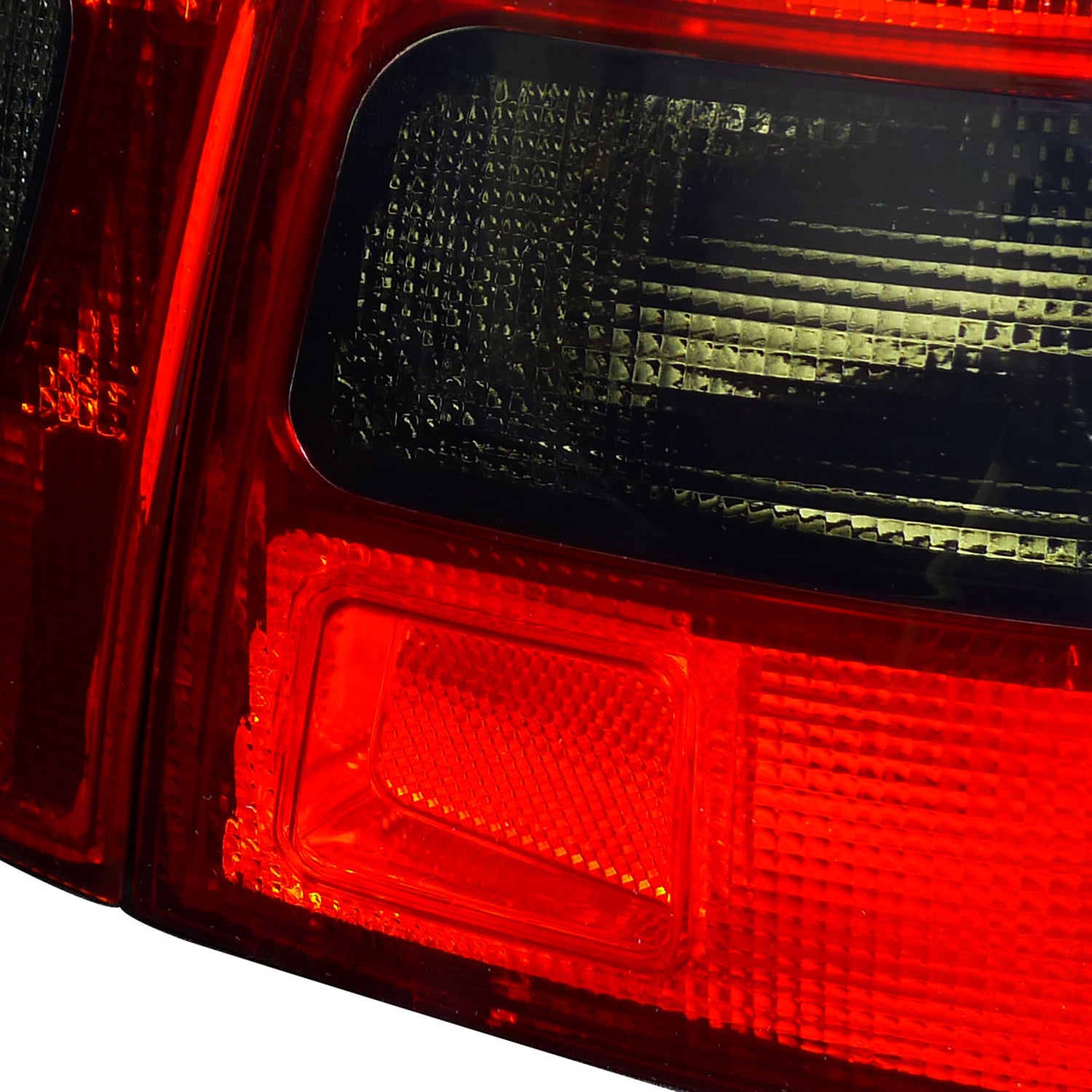 1992-1995 Honda Civic 3DR Hatchback Tail Lights Chrome/Red Smoke Lens