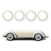 Kia 15" Tire Wall Portawall Rims Sidewall Rubber Ring Set White 4x