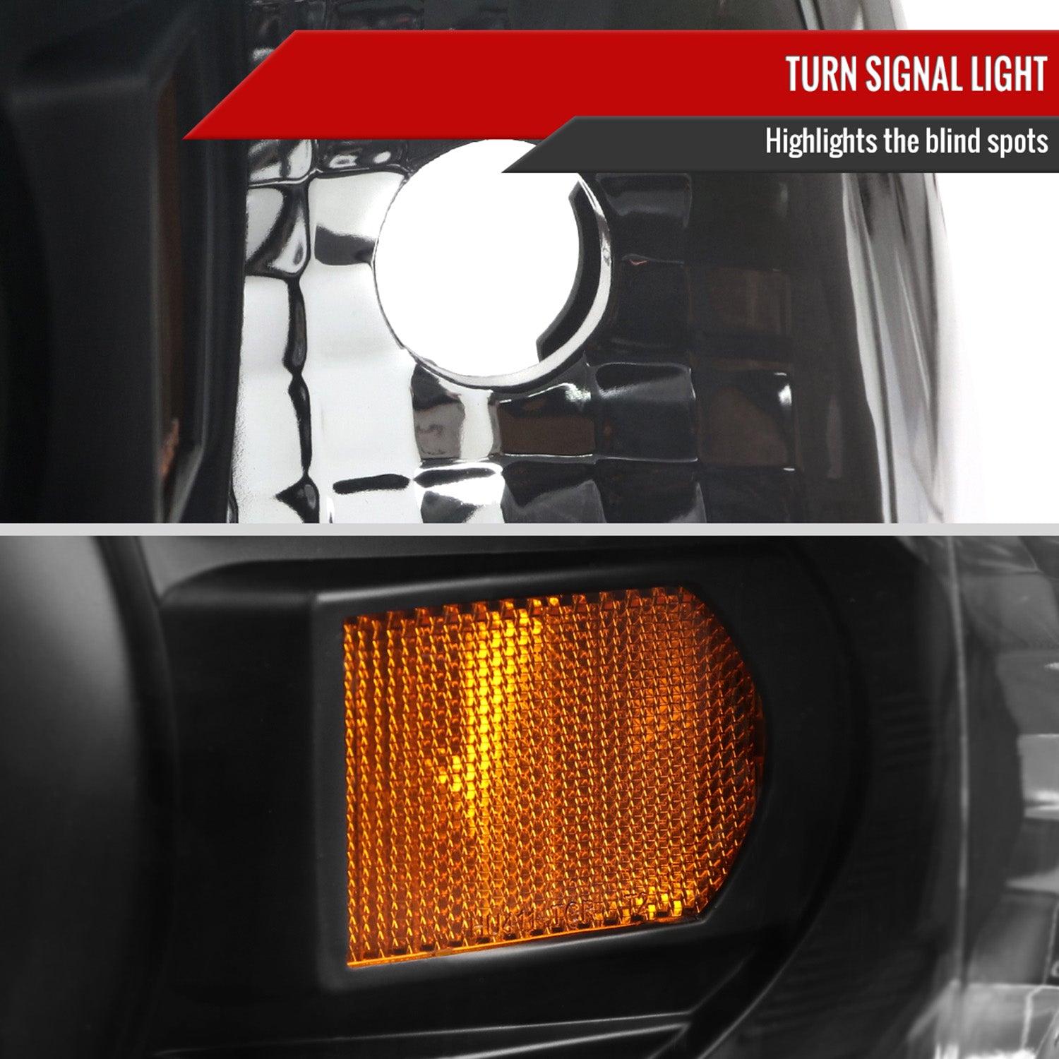 2002-2005 Ford Explorer Dual Halo Projector Headlights Matte Black/Clear Lens