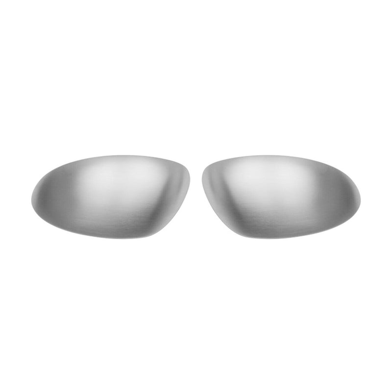 2011-2014 Nissan Juke Side Mirror Cover Caps Brushed Steel Silver 2 Pcs