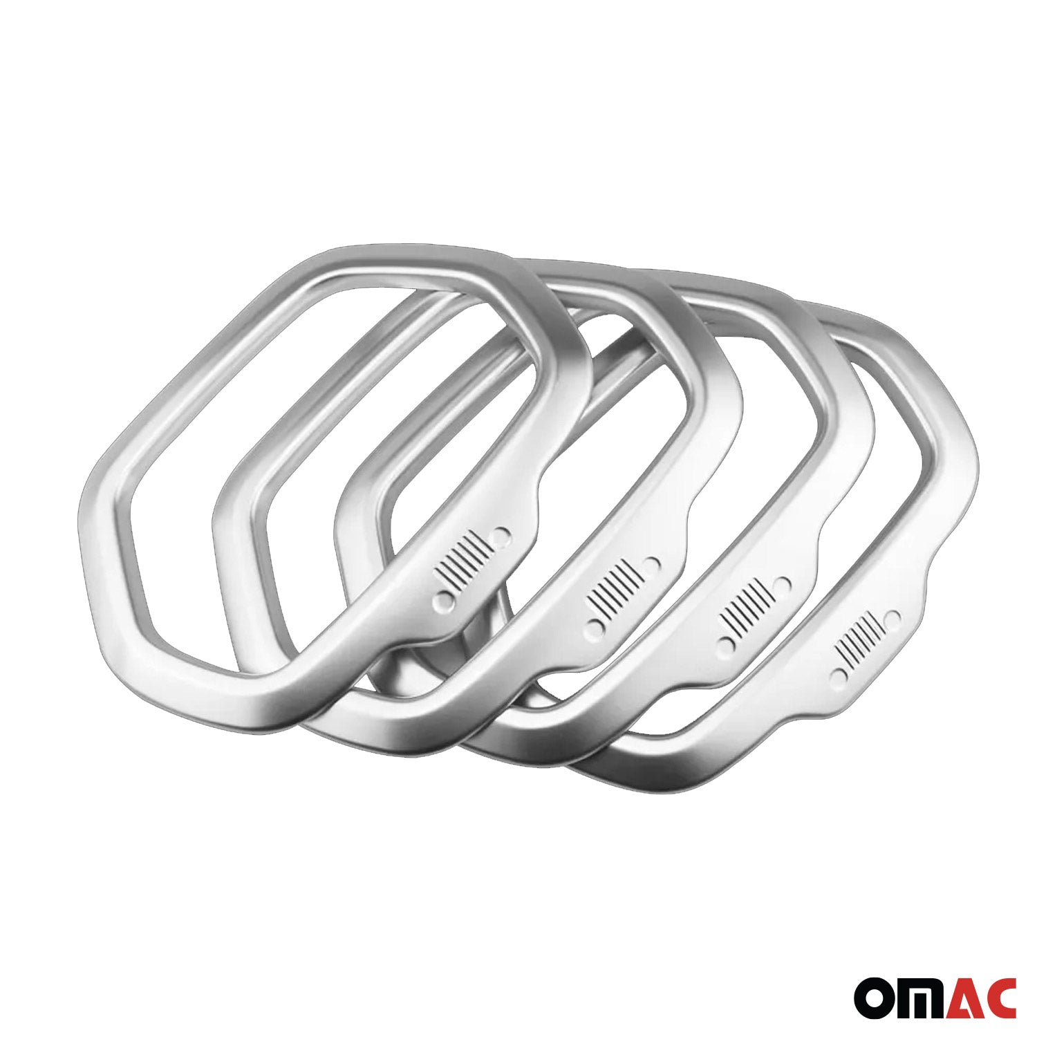 2015-2024 Jeep Renegade Speaker Frame Chrome Silver Chrome 4 Pcs