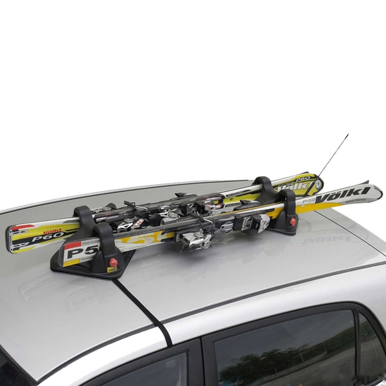 Magnetic Ski Snowboard Racks Roof Mount Car Carrier Black 2 Pieces