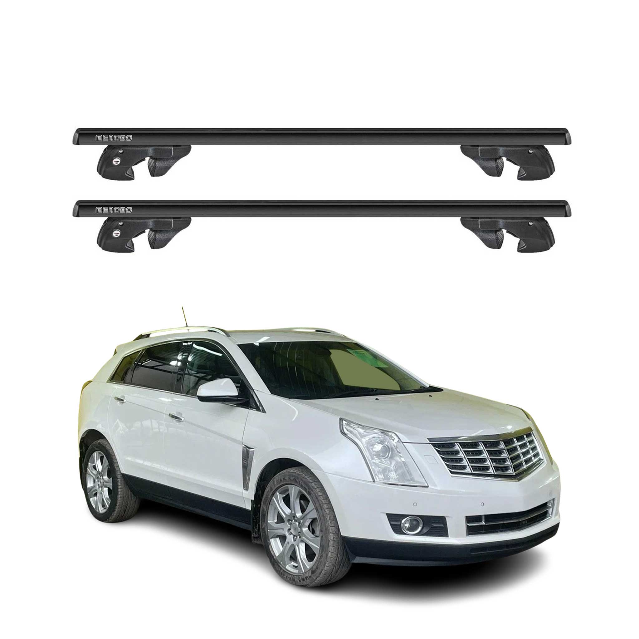 2010-2016 Cadillac Srx Roof Rack Cross Bars Black