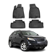 2013-2015 Lexus RX350 Floor Mats Liners Full Set All Weather Black
