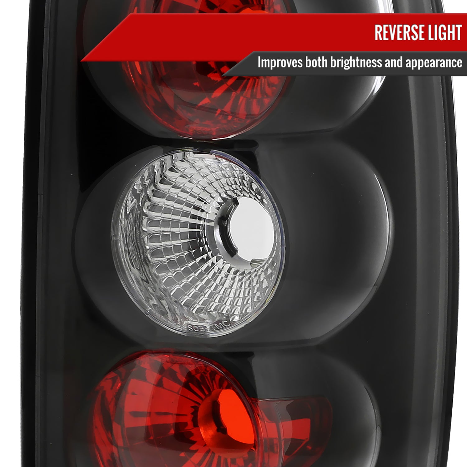 2000-2006 Chevy GMC Suburban/Tahoe/Yukon Tail Lights Matte Black/Clear Lens