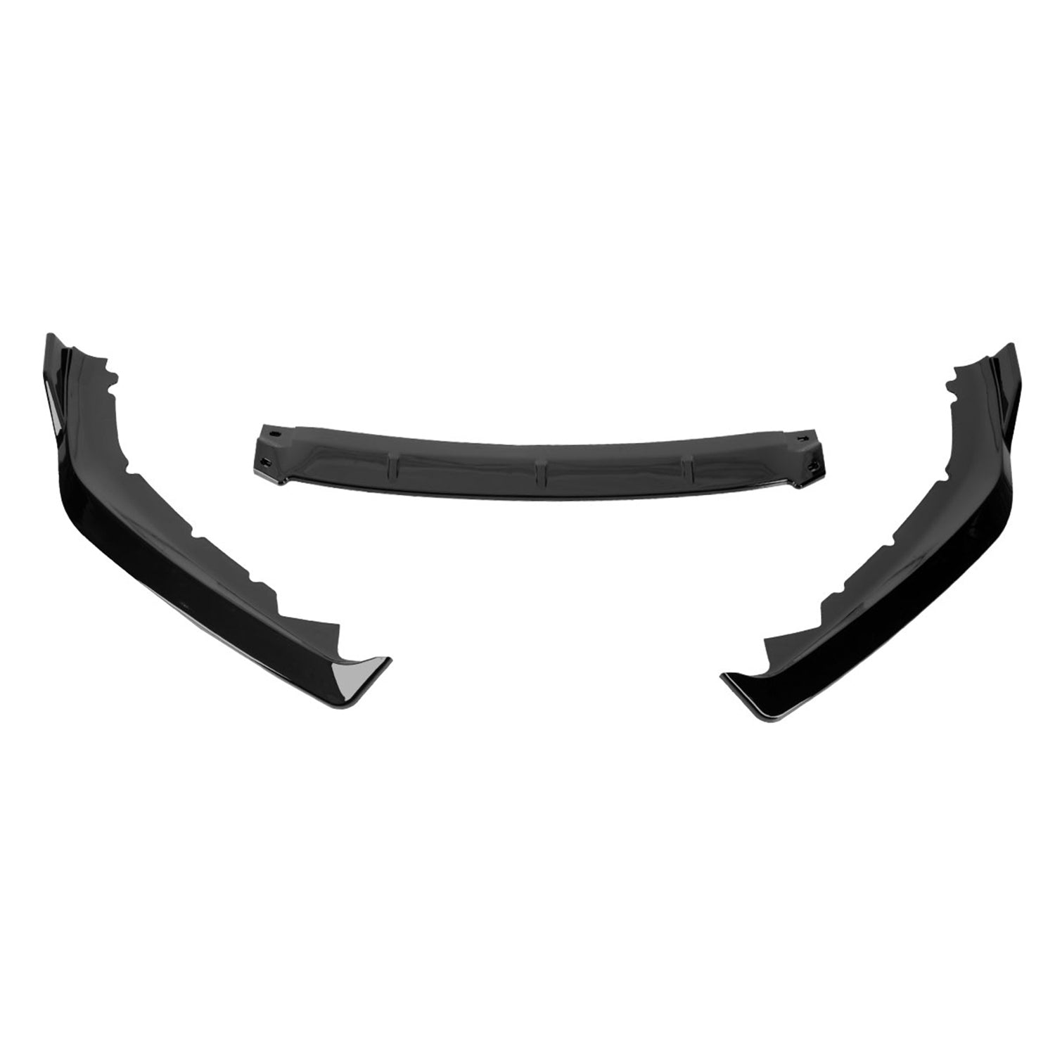 2016-2018 Nissan Altima Sedan Glossy Black 3PC Front Bumper Lip Splitter Kit