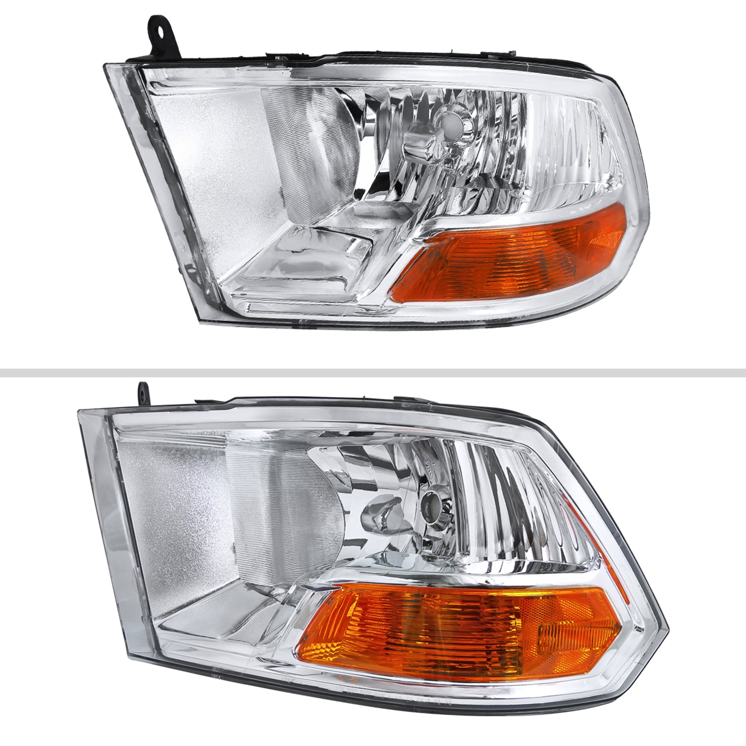 2009-2018 Dodge RAM 1500 / RAM 2500 3500 Factory Dual Headlights Chrome