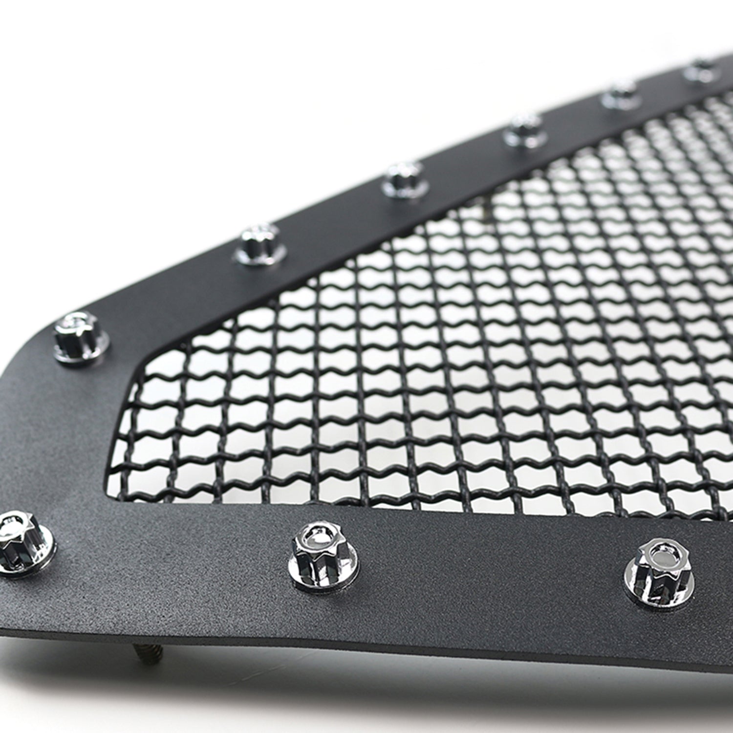 2012-2015 Toyota Tacoma Rivet Style Black Stainless Steel Mesh Grille Insert