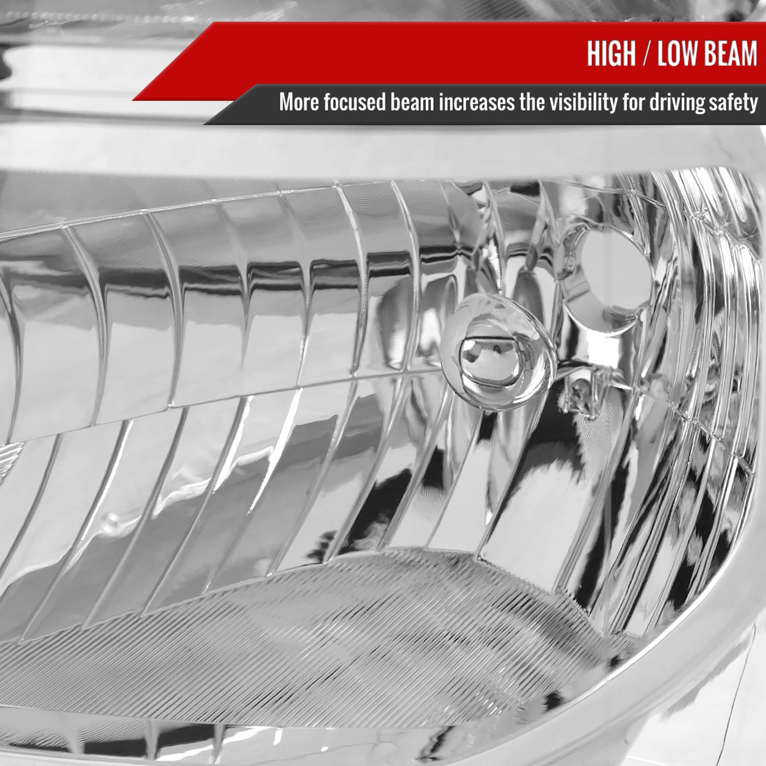 2011-2016 Ford F-250/350/450/550 Super Duty Factory Headlights Amber / Chrome