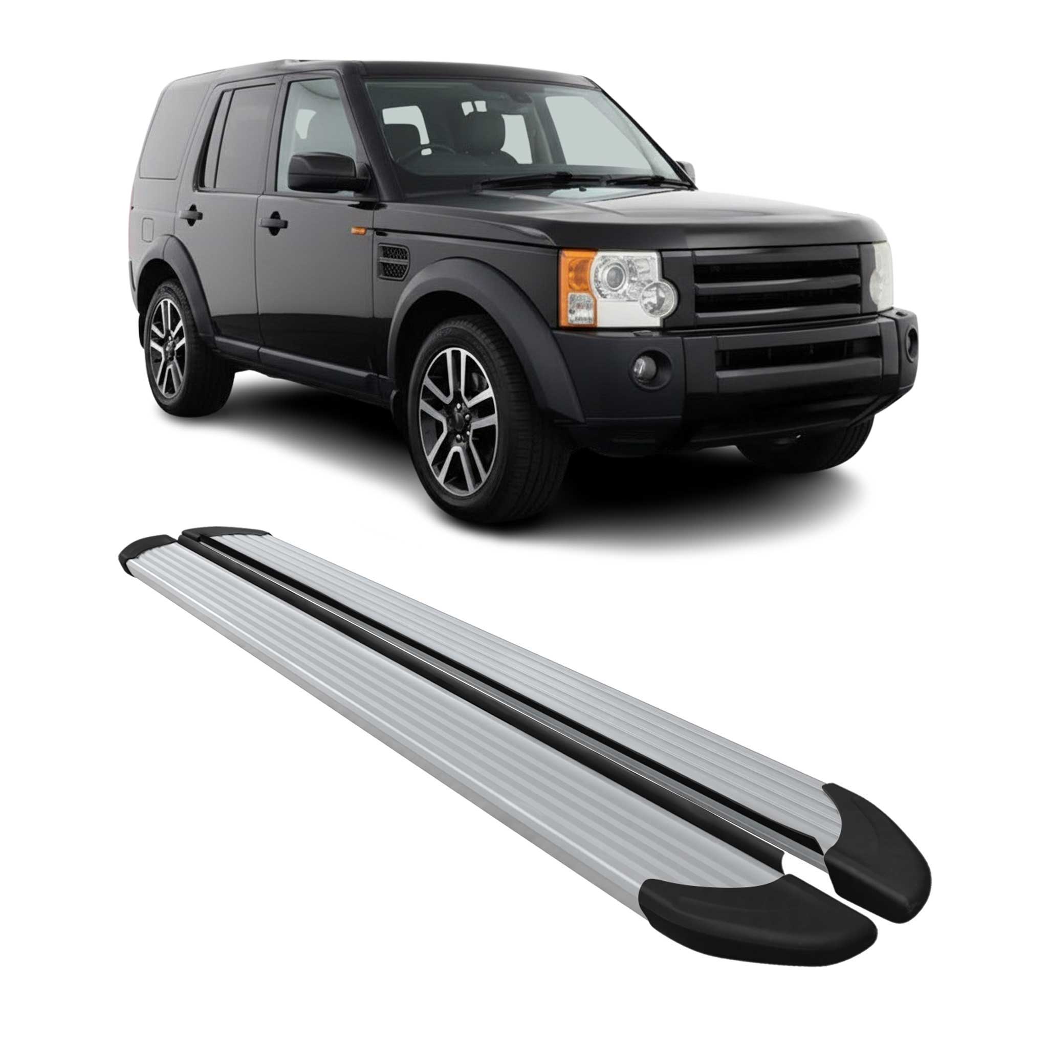 2005-2009 Land Rover LR3 Running Boards Side Steps Silver
