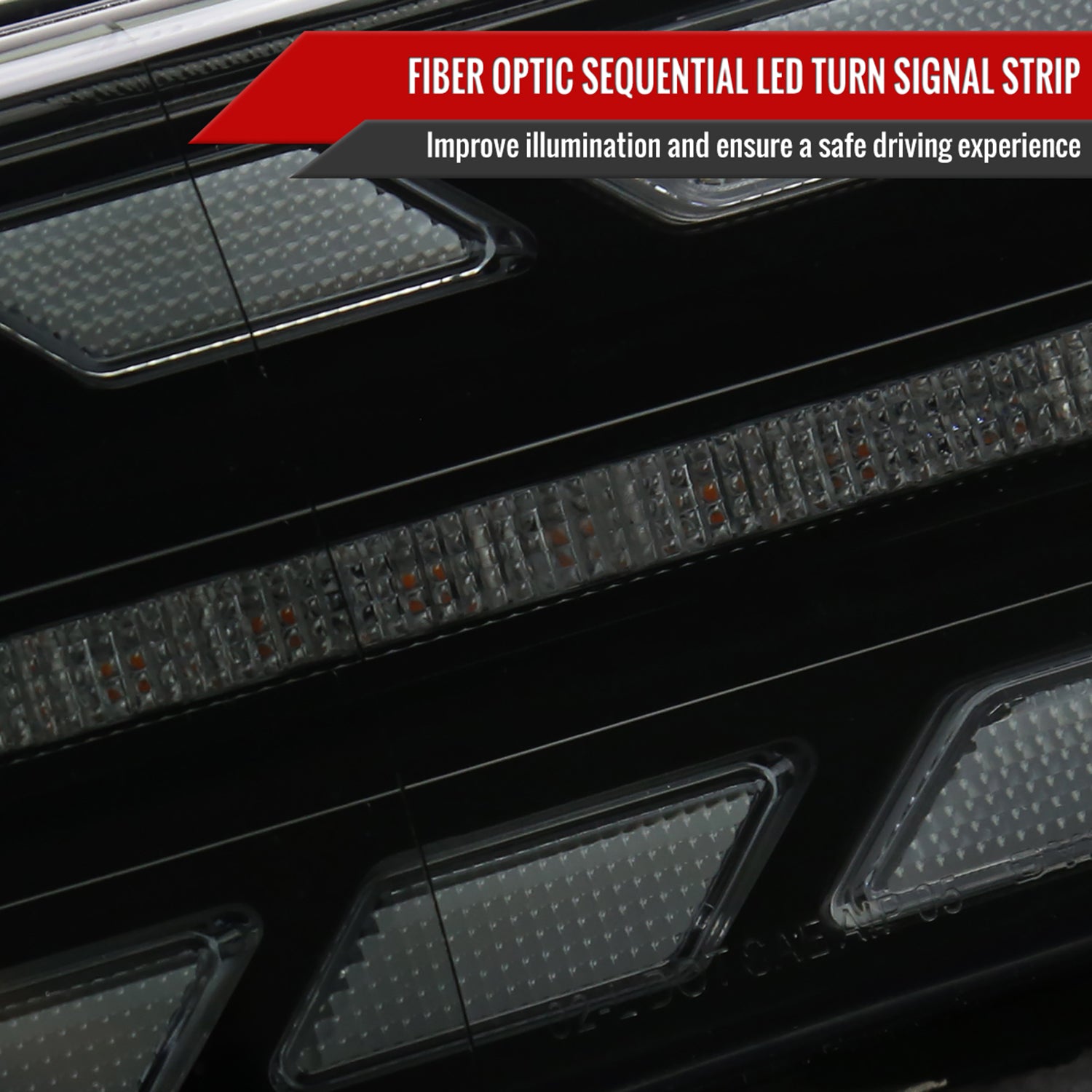 2007-2014 Toyota FJ Cruiser Signal Animated LED Bar Projector Headlights Smoke
