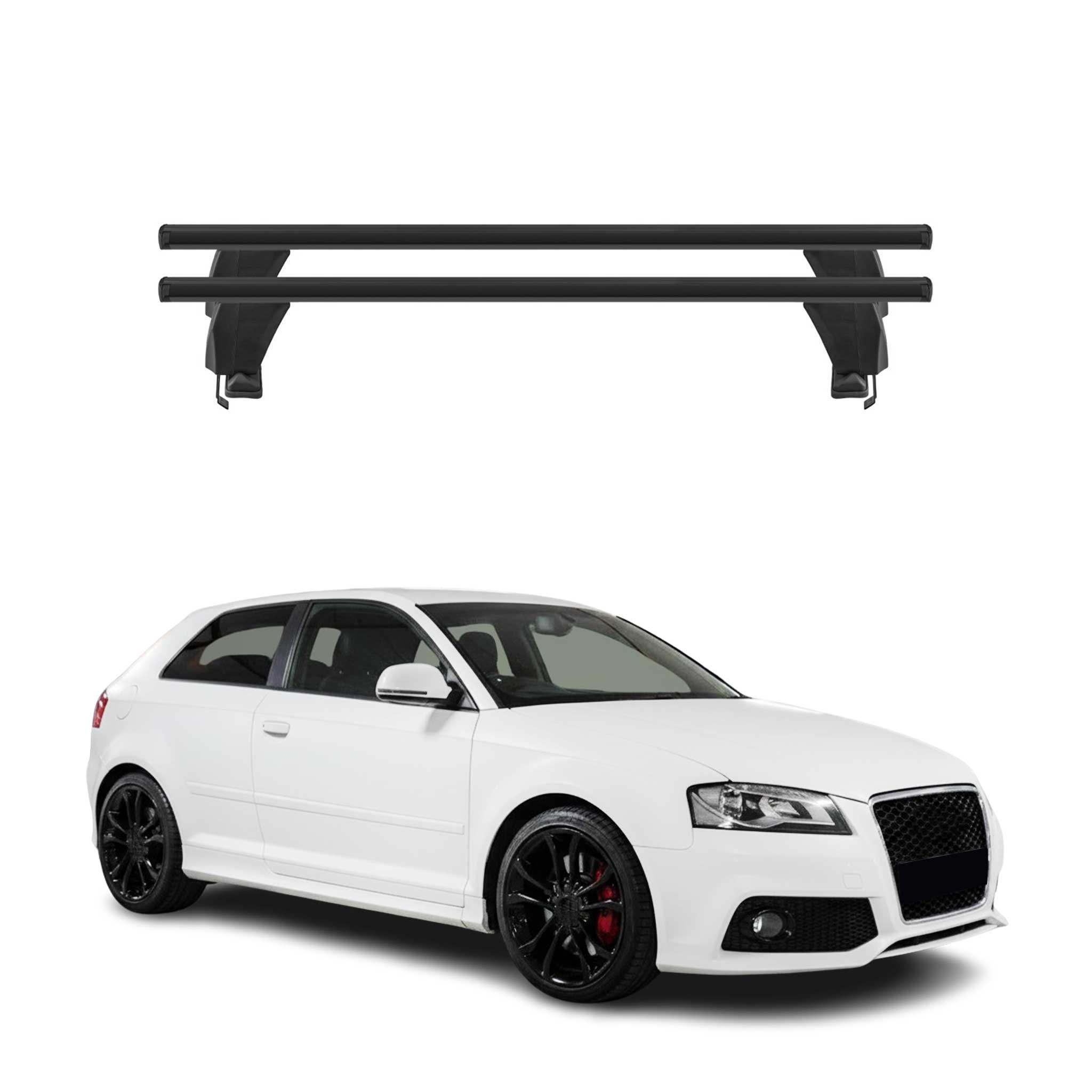2008-2013 Audi A3 2-Door HB Roof Rack Cross Bars Luggage Carrier 2 Pcs