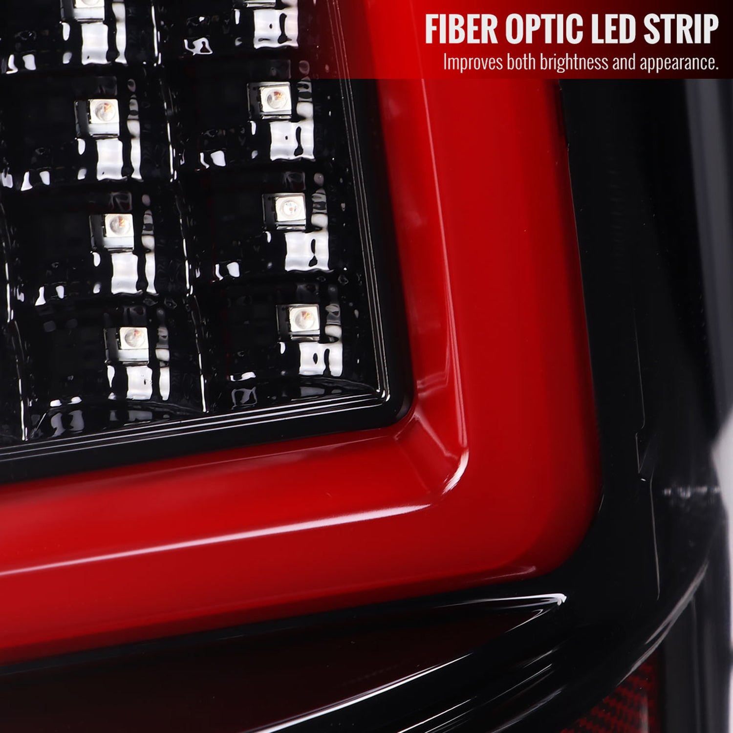 2009-2018 Dodge RAM 1500 2500 3500 White Bar LED Tail Lights Glossy Black