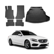 2015-2021 Mercedes C Class W205 Floor Mats & Cargo Liner Full Set All Weather