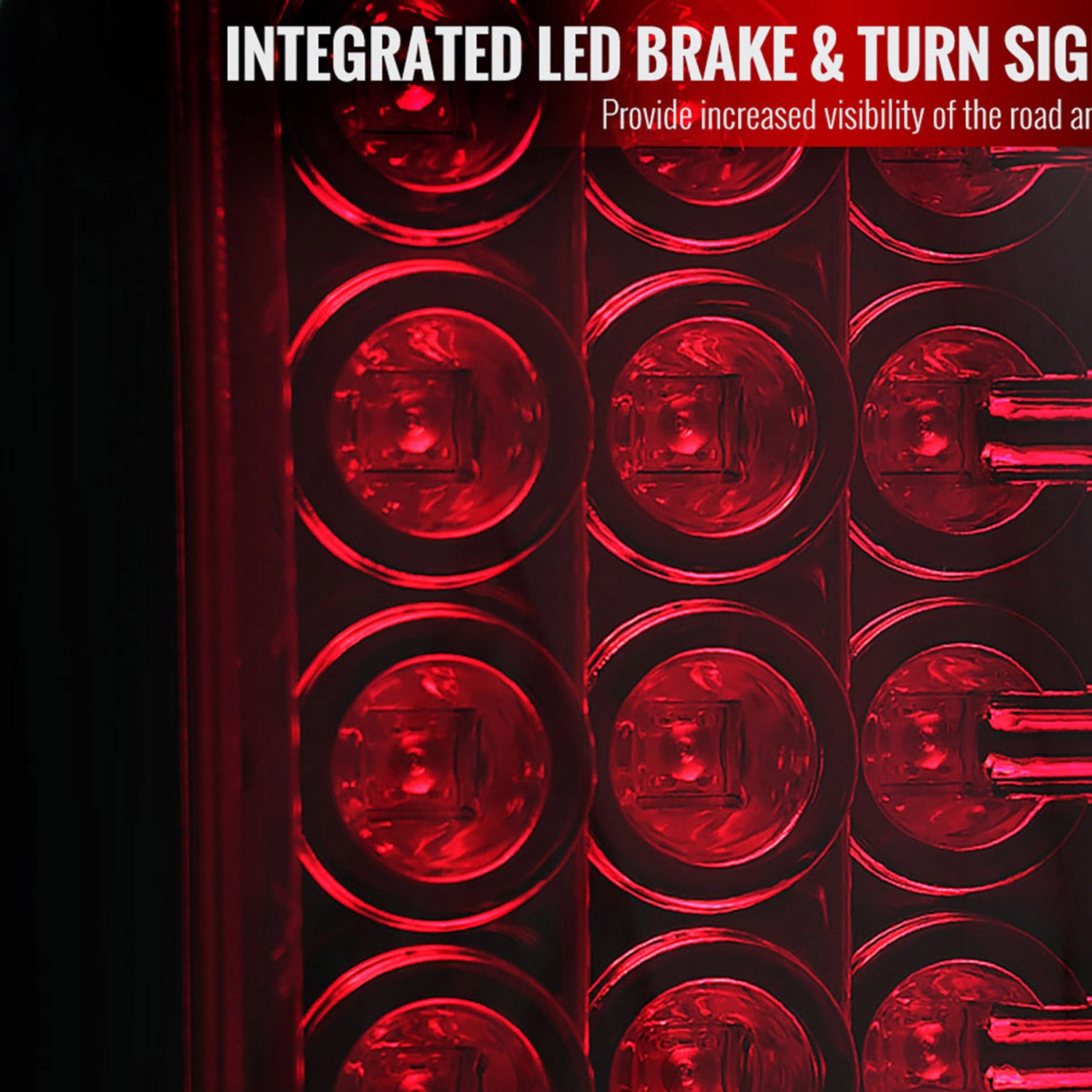 2009-2018 Dodge RAM 1500 2500 3500 LED Tail Lights Chrome/Red