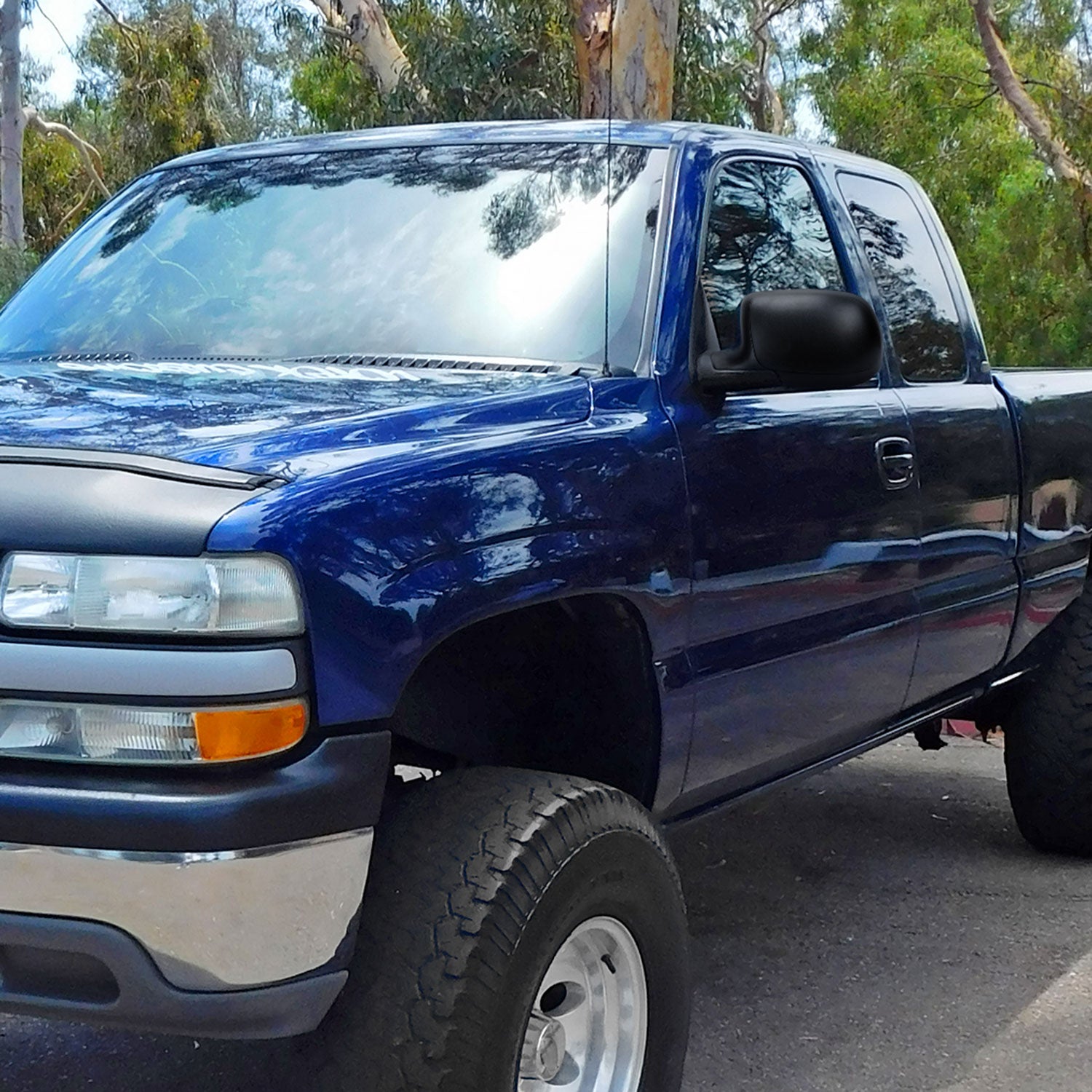 1999-2002 Chevy Silverado/Suburban/Sierra/Yukon Matt Black Driver Side Mirror