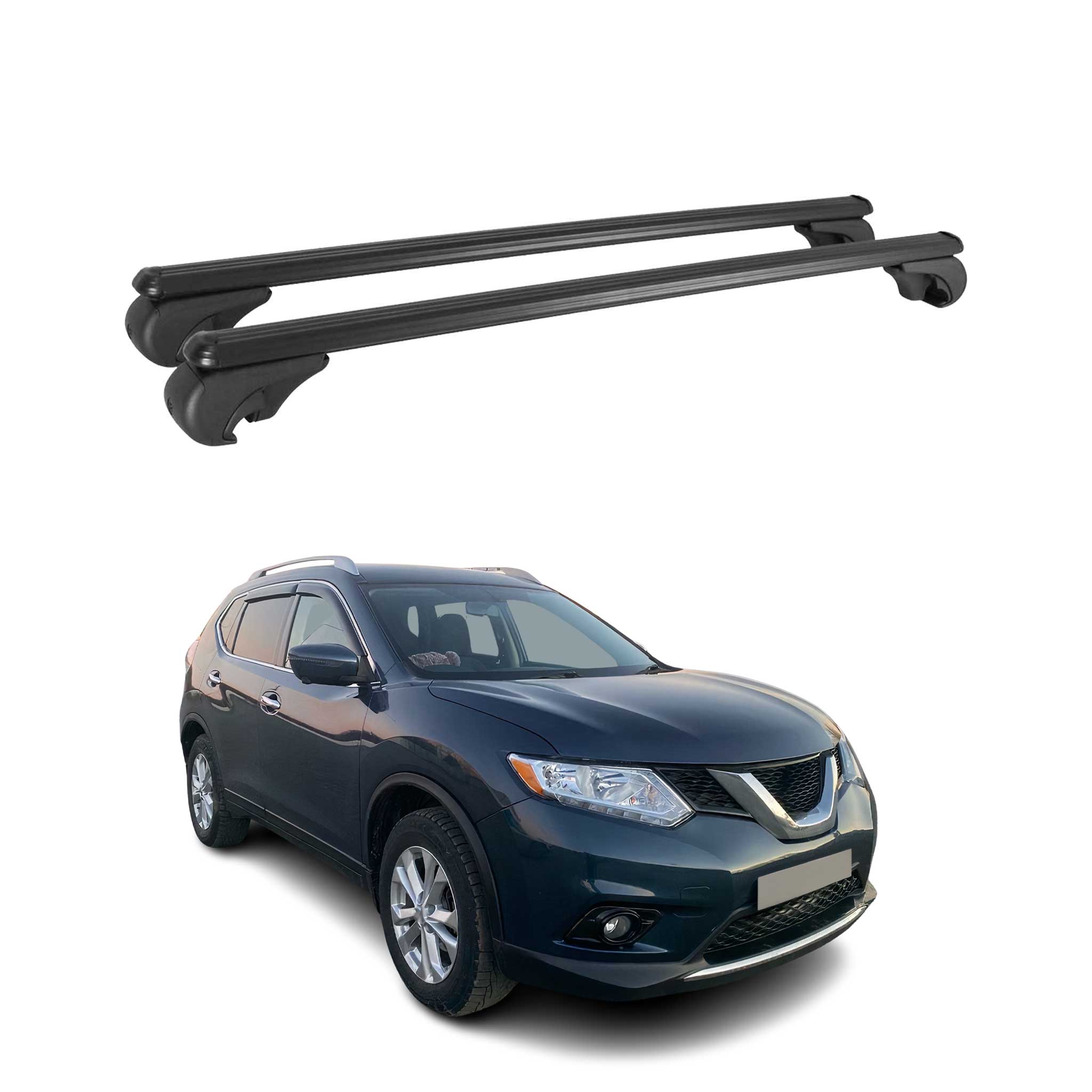 2014-2020 Nissan Rogue Roof Rack Cross Bars Black