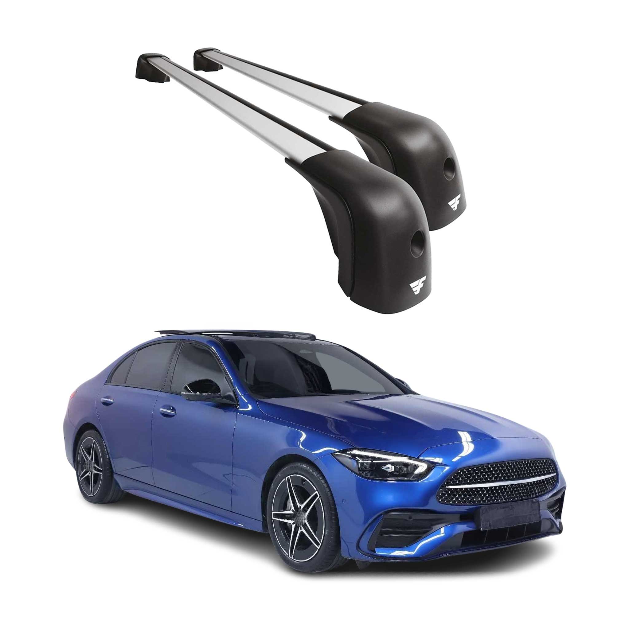 2022-2024 Mercedes C Class W206 Sedan Roof Racks Cross Bars Silver