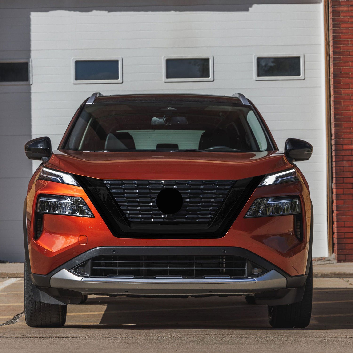 2021-2023 Nissan Rogue Grille Overlay Gloss Black 1Pcs ABS Plastic