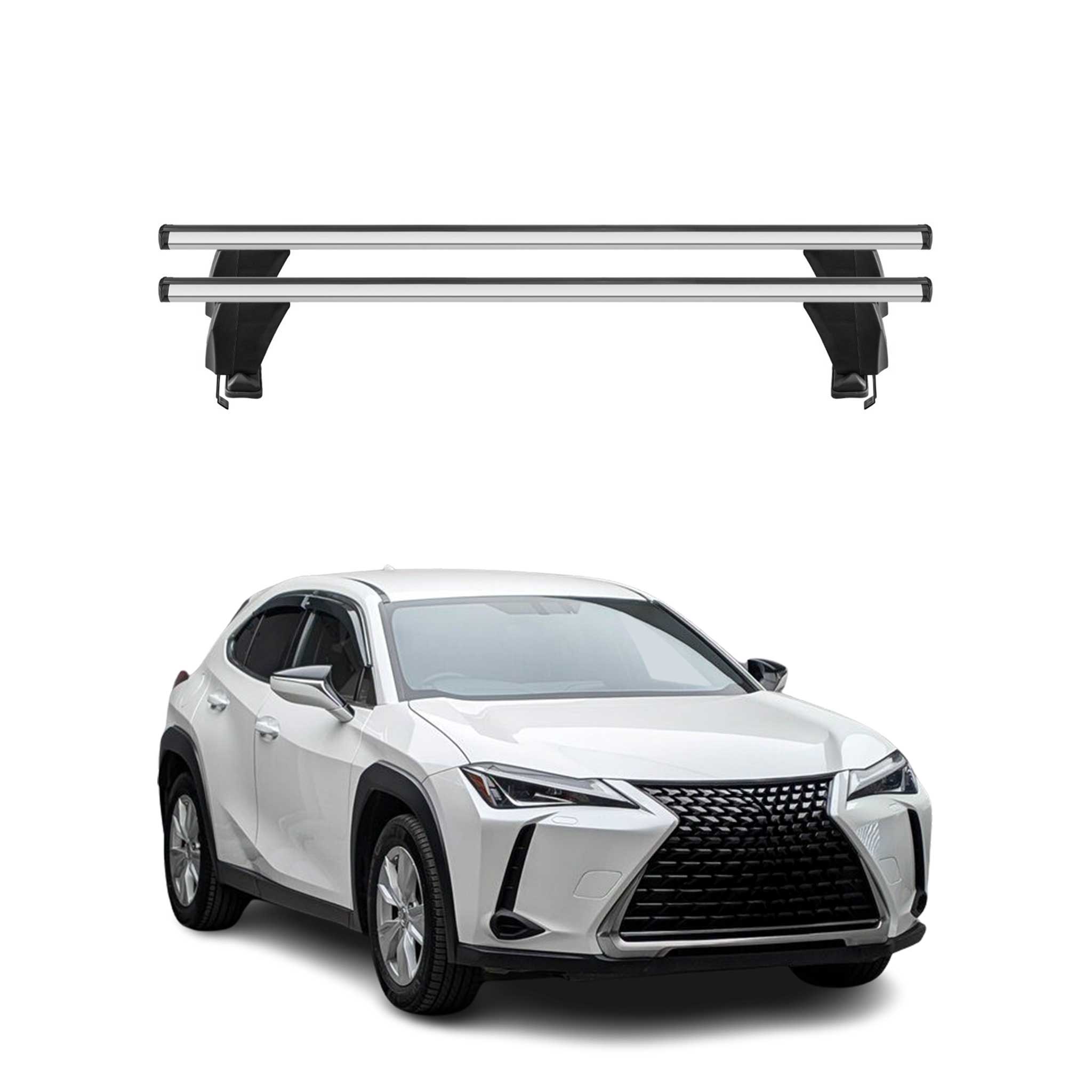 2019-2025 Lexus UX200 UX250h Roof Rack Cross Bars Silver