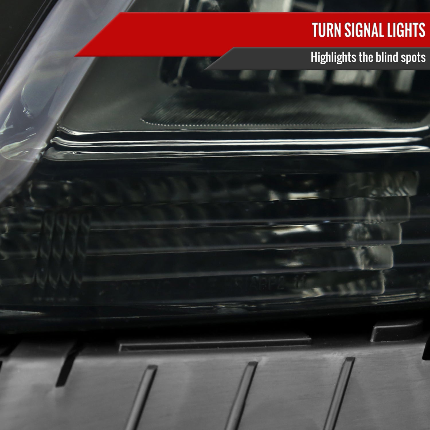 2013-2015 Chevy Malibu / Malibu Limited Projector Headlights Amber Reflectors