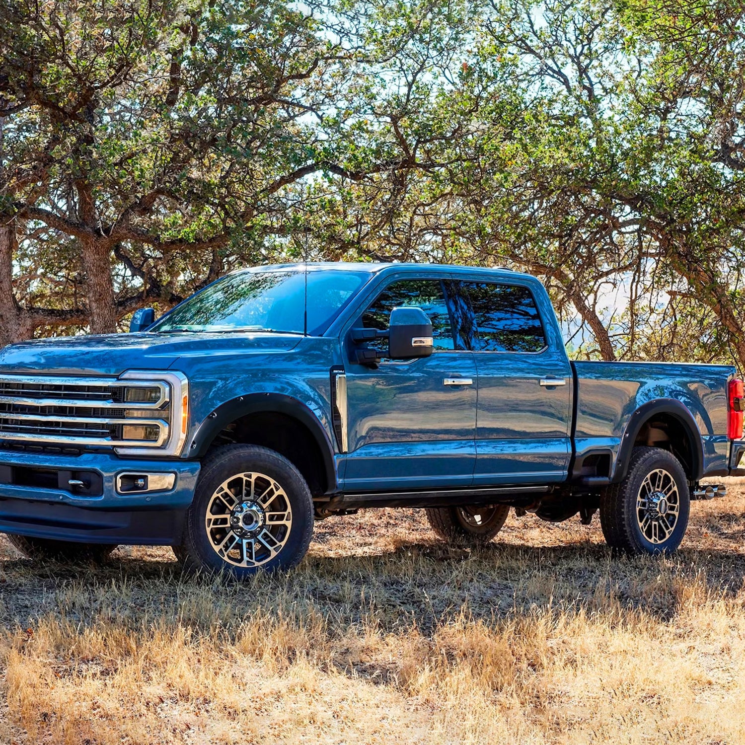 2023-2024 Ford F250 F350 Matte Black Rivet Style Fender Flares Protector