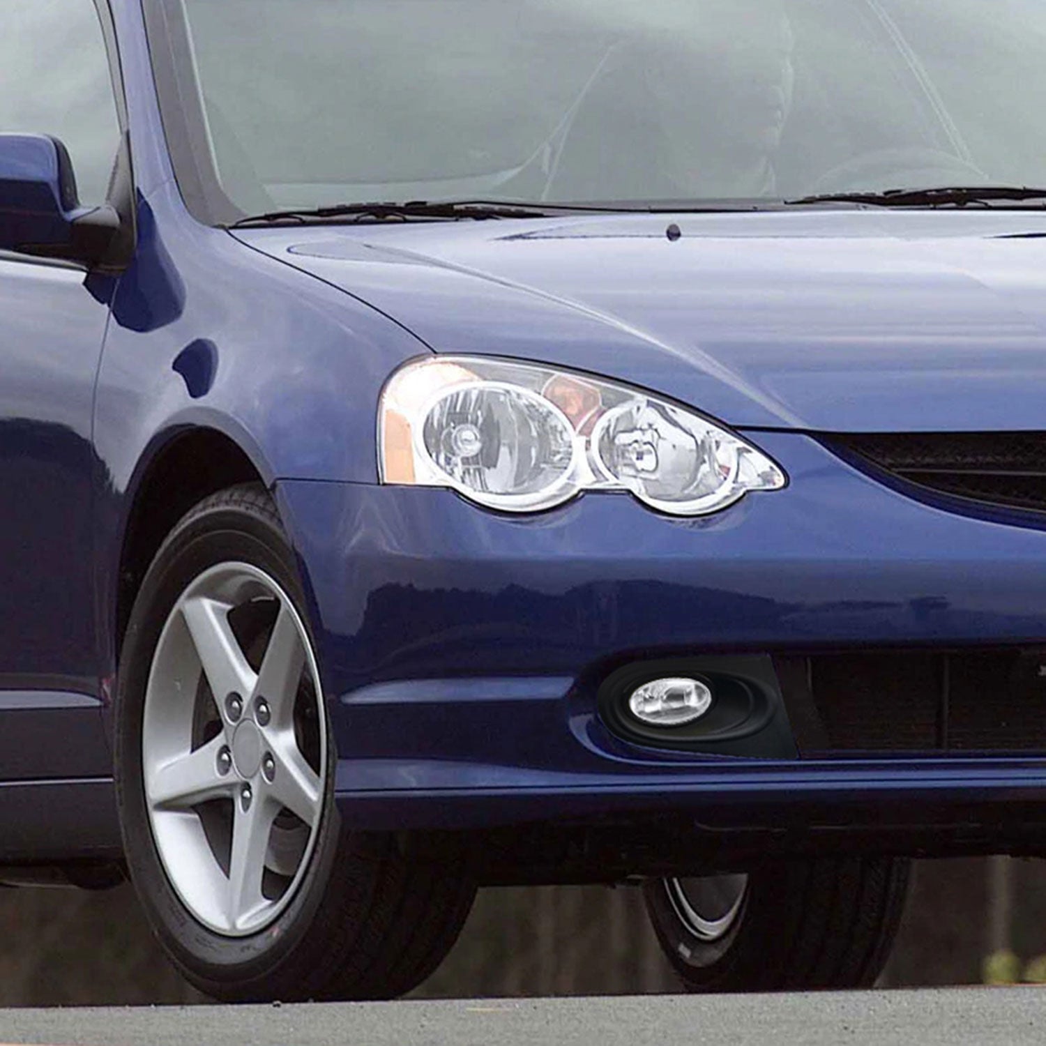 2002-2004 Acura RSX H11 Fog Lights Kit Chrome Housing/Clear Lens