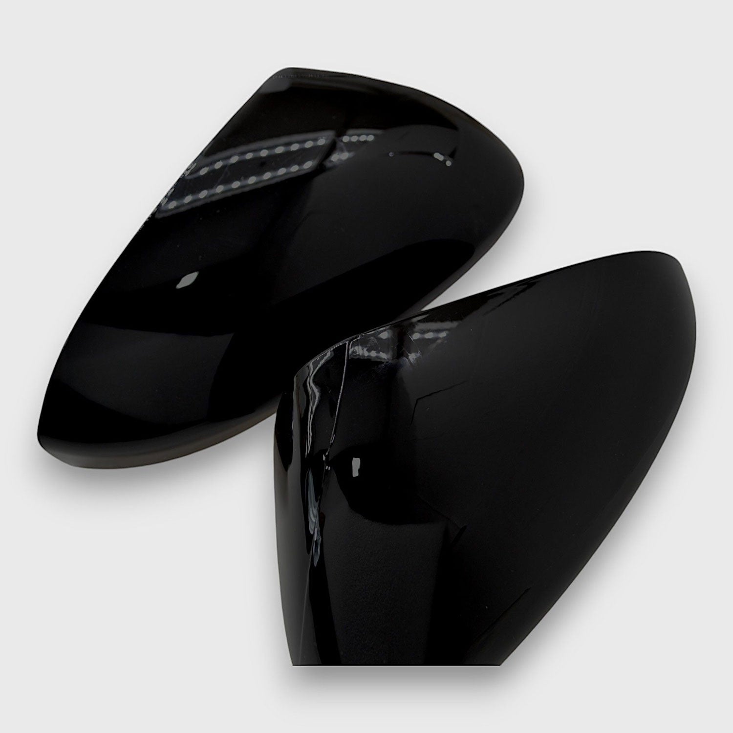 2013-2020 Ford Fusion Mirror Cover Caps Gloss Black 2Pcs ABS Plastic