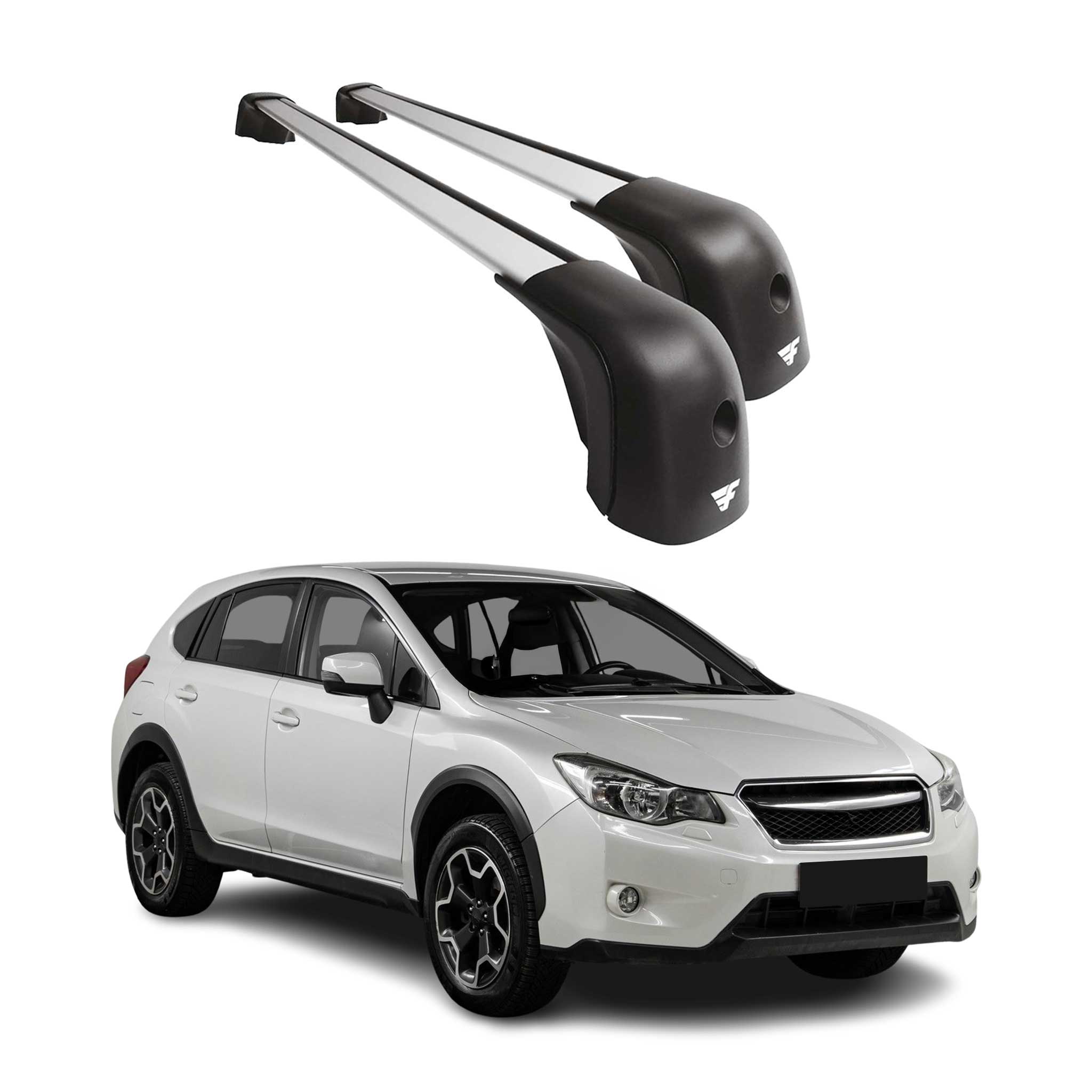 2013-2015 Subaru XV Crosstrek Roof Racks Cross Bars Silver