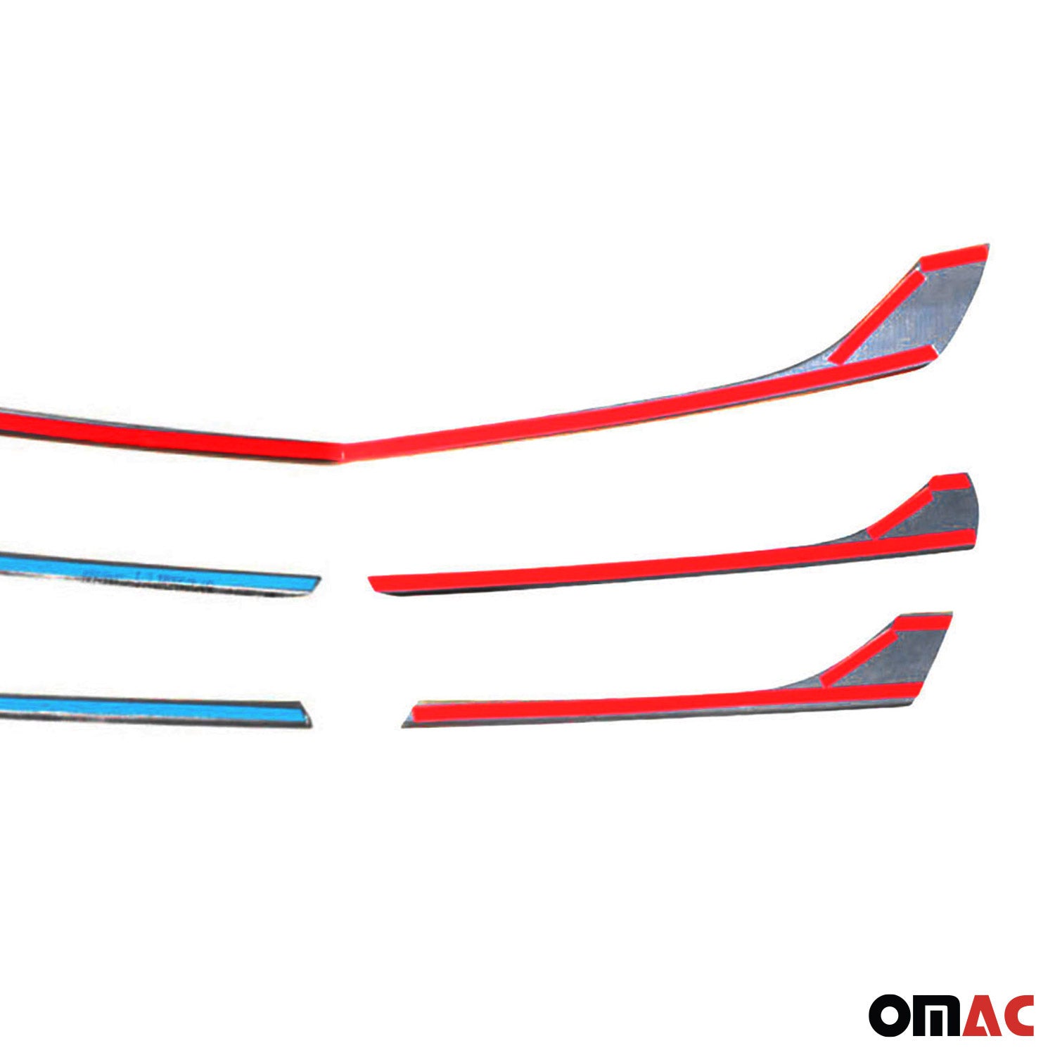 2016-2020 Mercedes Metris Front Bumper Grill Trim Molding S. Steel Dark 5x