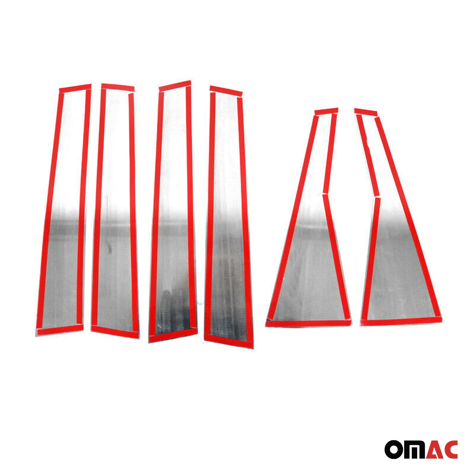 2017-2022 Honda CR-V Window B Pillar Posts Door Trim Cover Stainless Steel Silver 6x