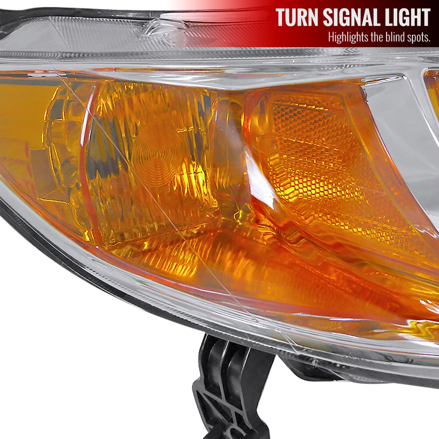 2006-2011 Honda Civic Coupe Factory Style Crystal Headlights Chrome/Clear Lens