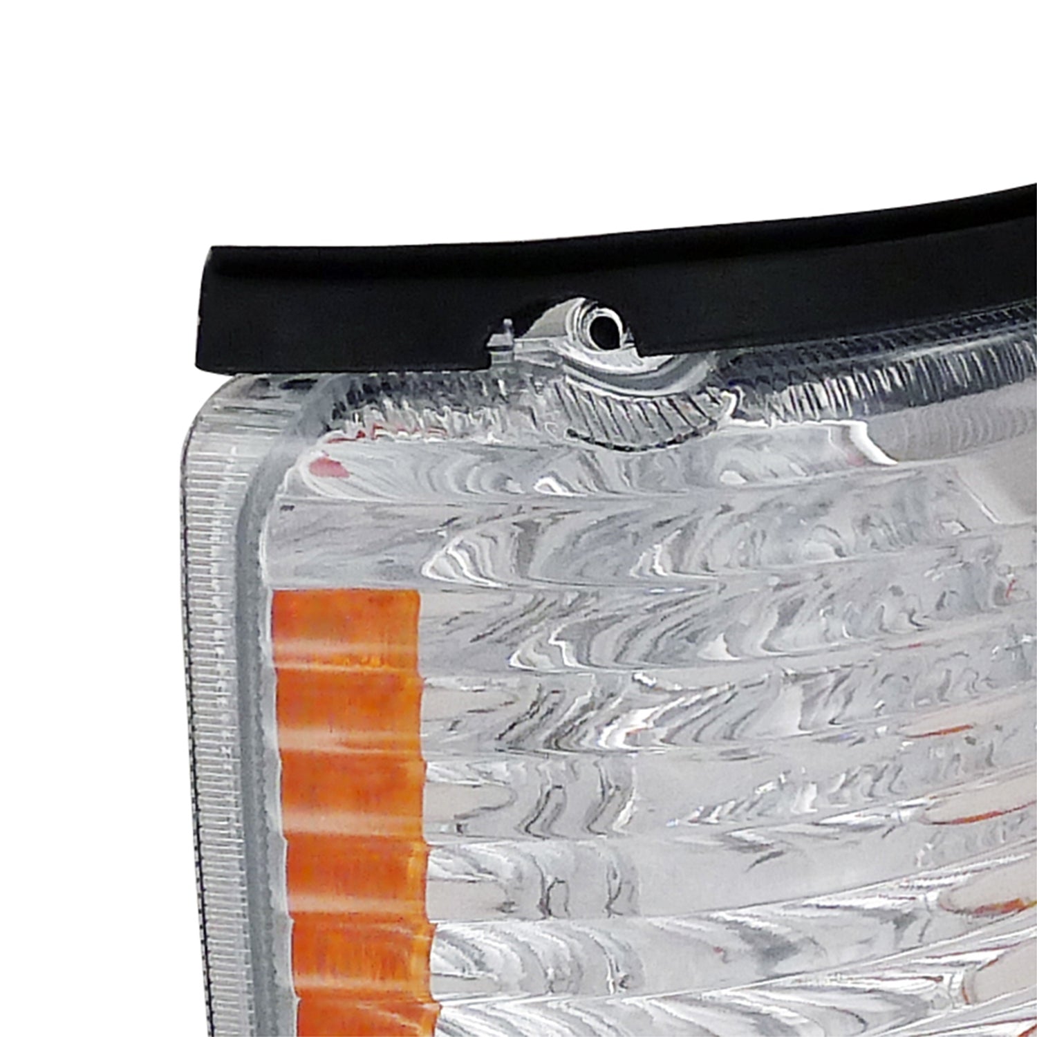 1992-2007 Ford E-Series Econoline Corner Lights Amber Reflectors Chrome/Clear